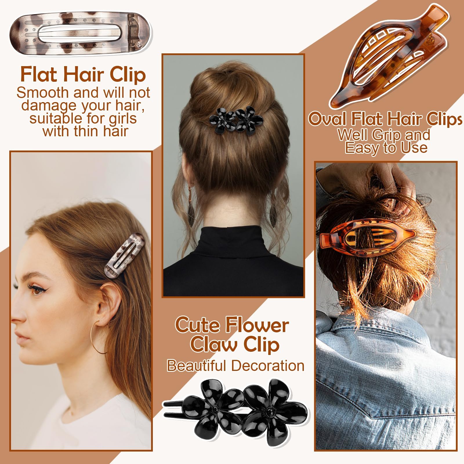 ProSuites tortoiseshell clip closeup showcases lightweight style with secure hold.