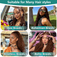 Protaw virgin remy 12A hair ginger brown texture detail shows premium quality.