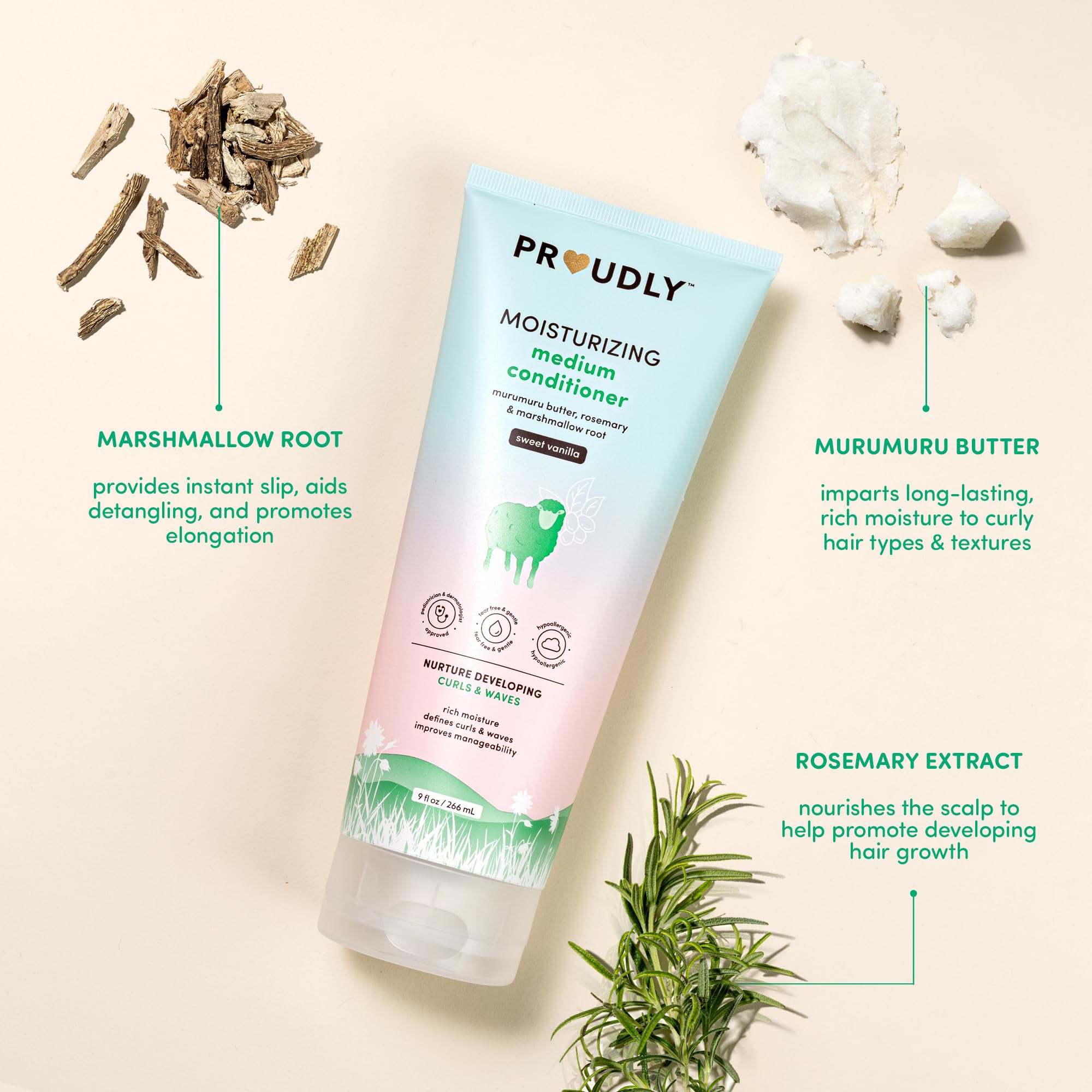 PROUDLY Vanilla-scented baby hair care evokes a pleasant bath time routine.
