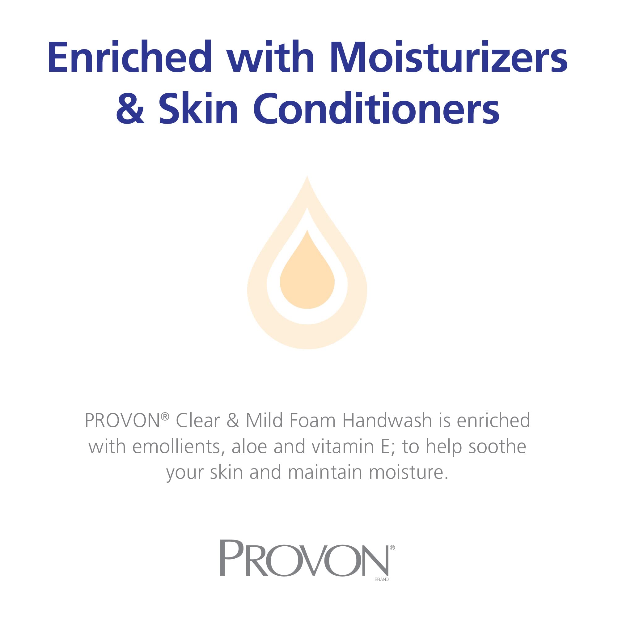 PROVON handwash in action with foam for quick, clean hands