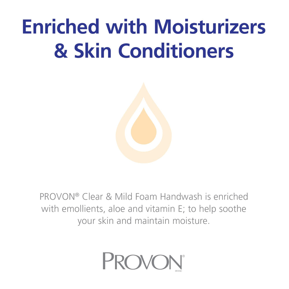 PROVON handwash in action with foam for quick, clean hands