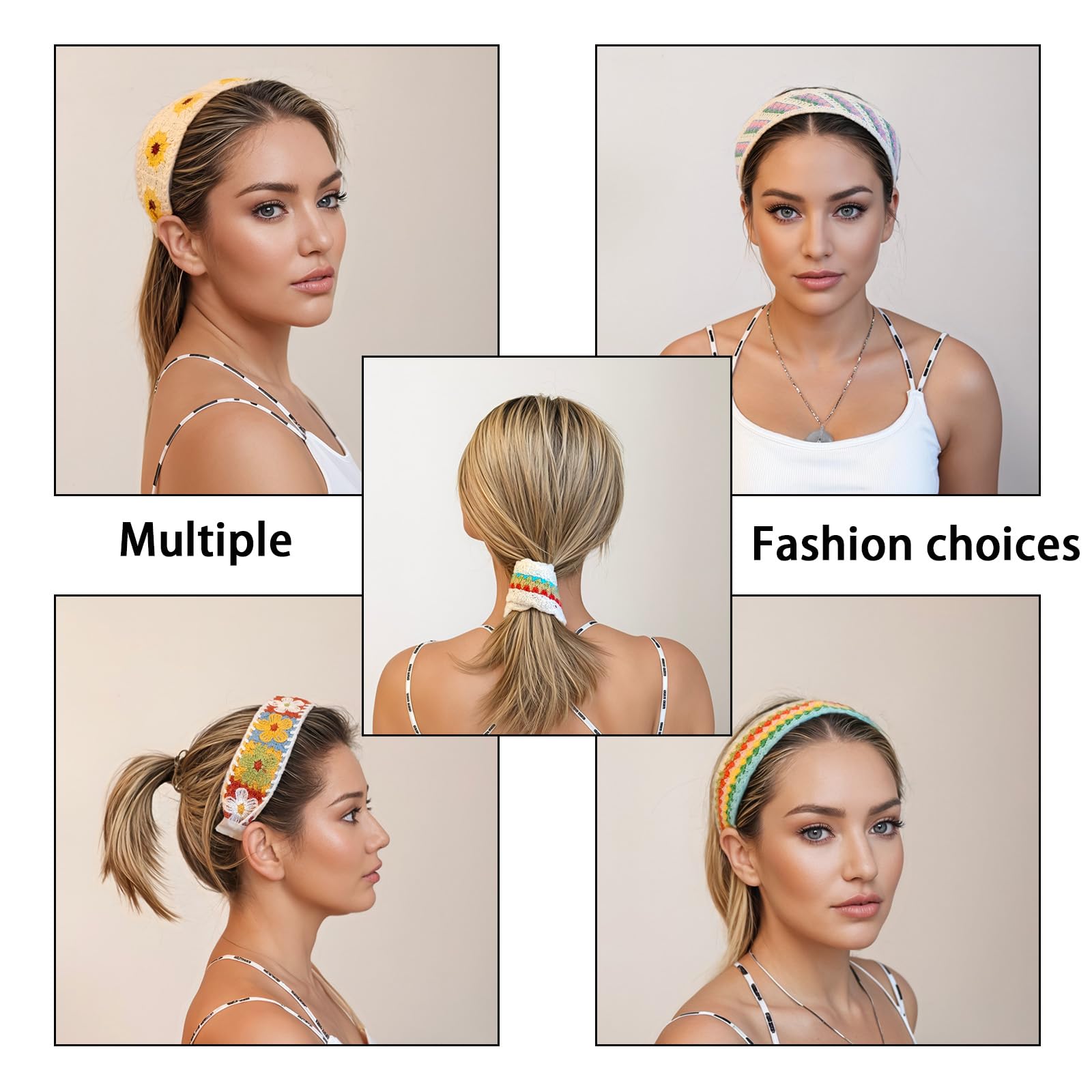 Prwtso headband no-squeeze-no-pull supports gentle hair care.