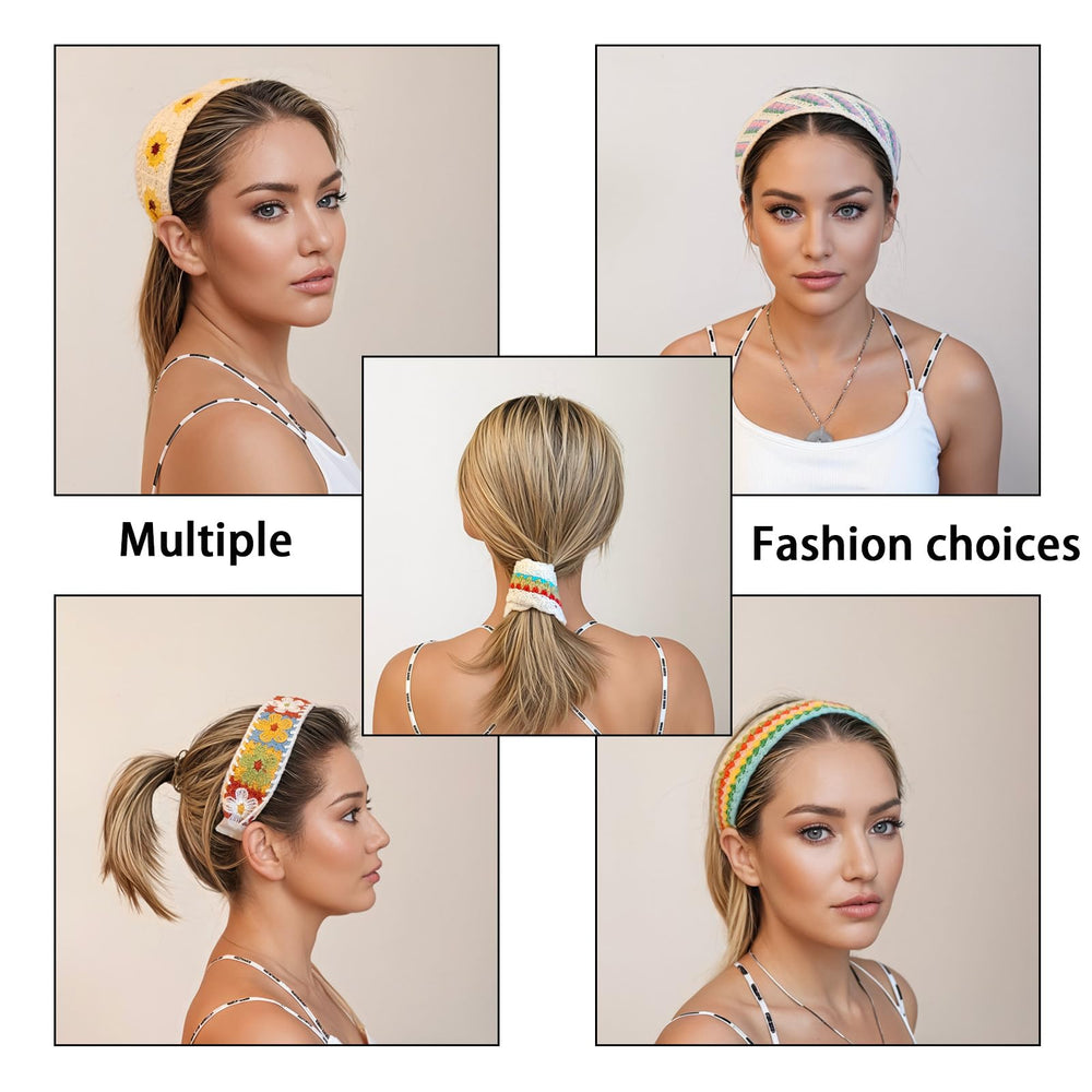 Prwtso headband no-squeeze-no-pull supports gentle hair care.