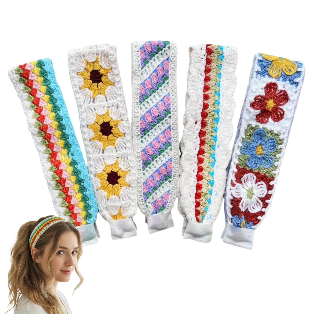 Prwtso makeup headband with Velcro full-size fit keeps hair away during cleansing.
