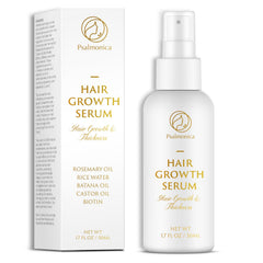 Psalmonica Hair Growth Serum rosemary bottle closeup for scalp nourishment and follicle support