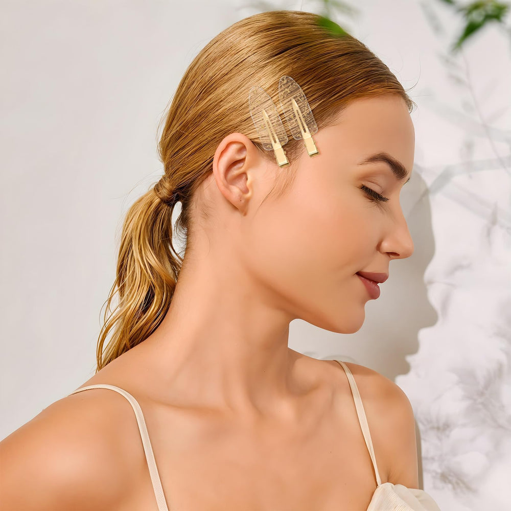 Psyqtsuary glitter gold hair clip close-up emphasizes formal-event glamour