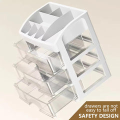 PTBSZCWY makeup organizer drawers reveal spacious compartments for palettes.