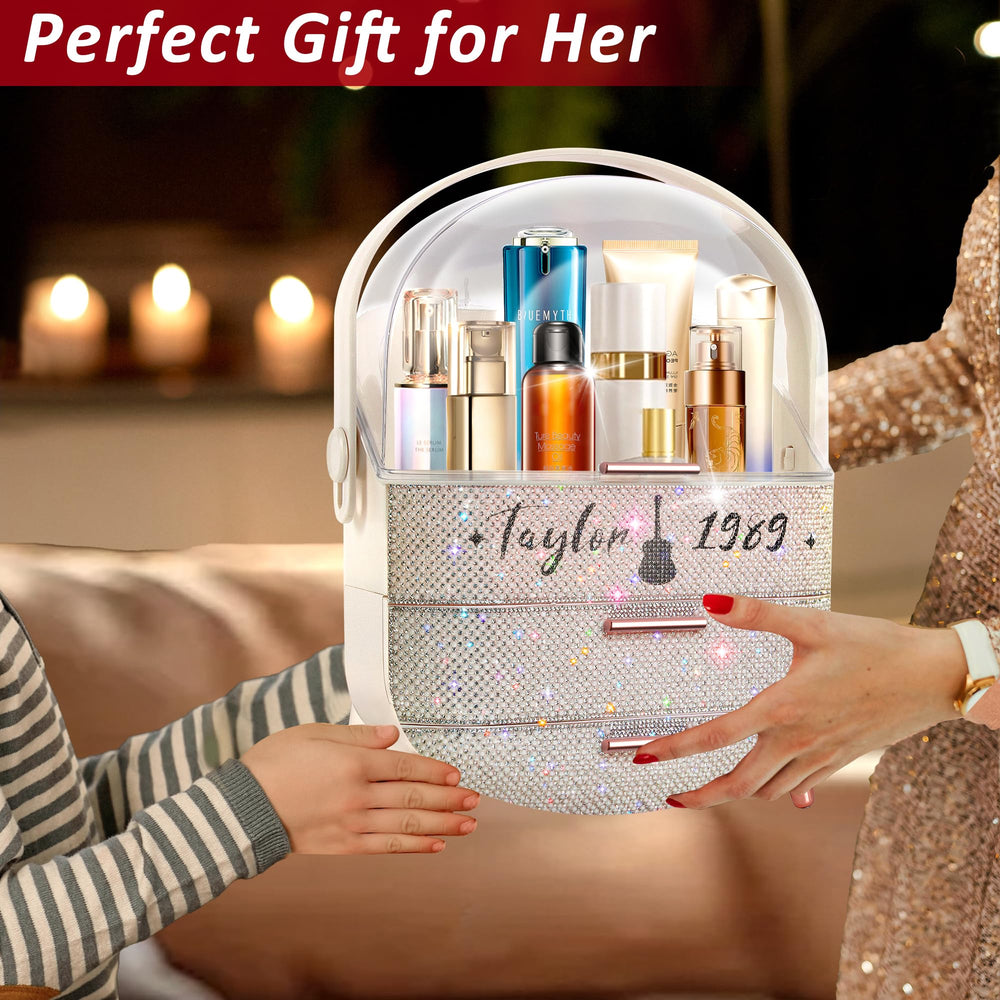 Ptesly Bling makeup organizer makes a stylish teen gift idea for birthdays.