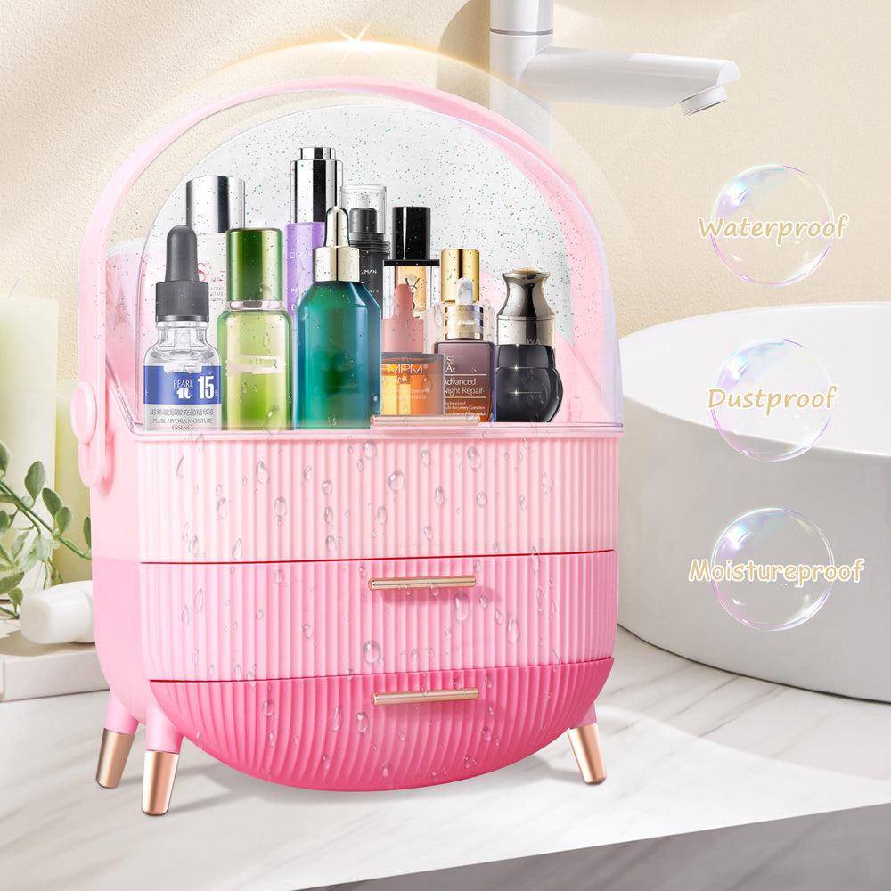 Ptesly Triple Pink used in a dorm room as versatile storage solution