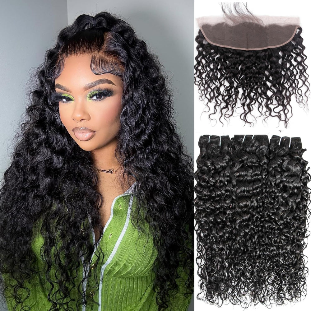 PT.Venus water wave bundles 18-inch closeup showing natural blend for everyday wear