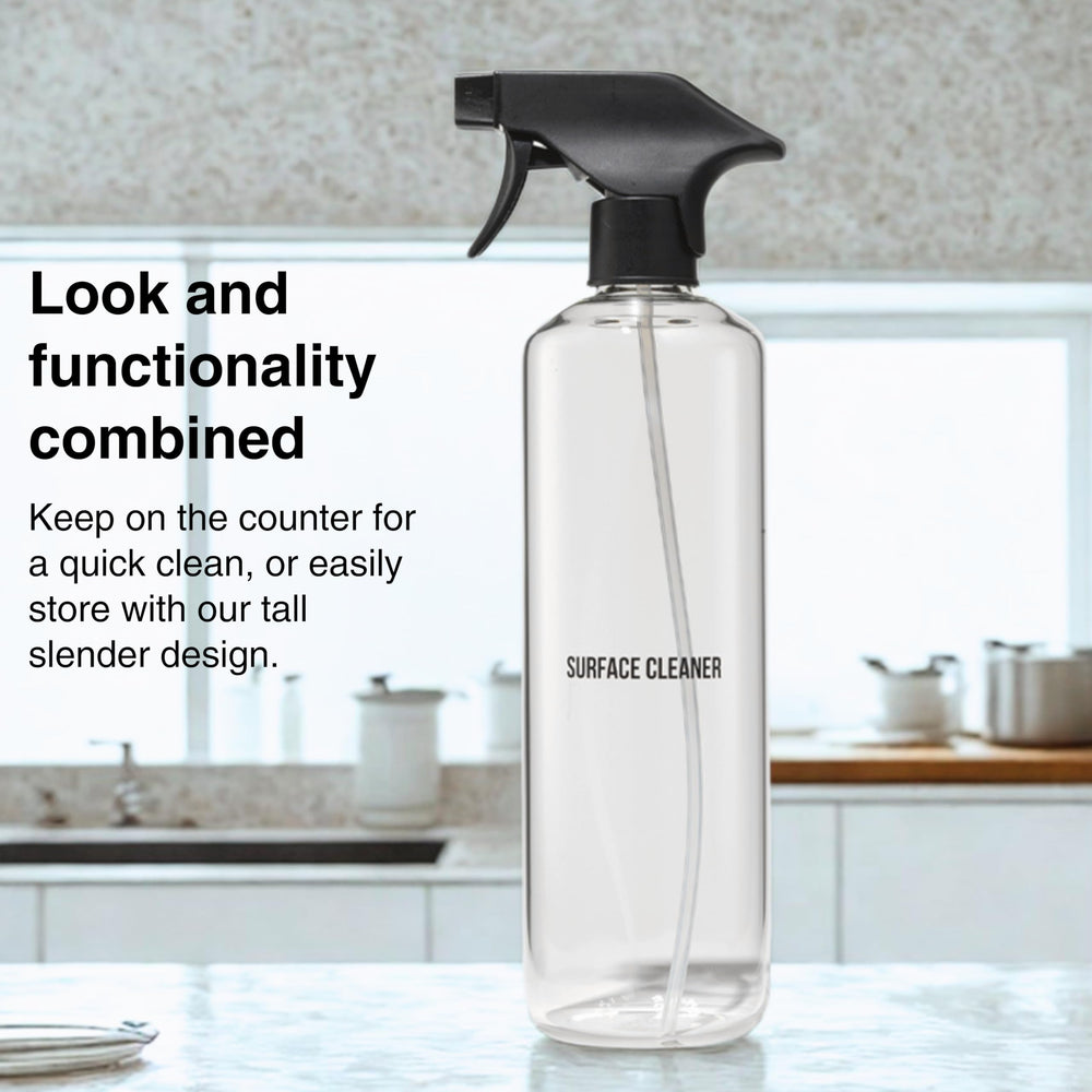 Public Goods borosilicate glass bottle close-up shows durable construction