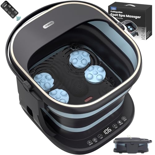 Puboo Balneario para Pies Plegable con Calentador, calor constante para remojos relajantes