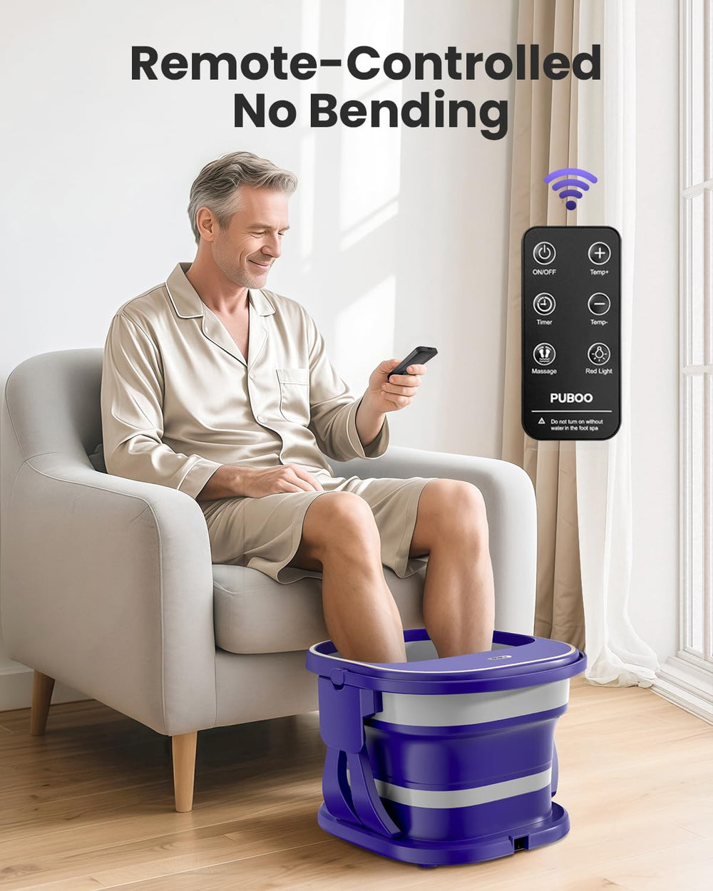 Puboo acupressure nodes and Tai Chi cylinders target pressure points for mindful relief.