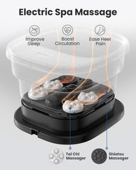 Puboo foot spa heat settings display highlights precise temp control for a comfortable soak.