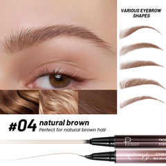 Pudaier Eyebrow Pen 4-fork-tip fills sparse areas with hair-like definition.