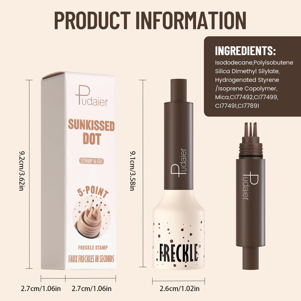 Pudaier Freckle Stamp travel-friendly design fits bags.