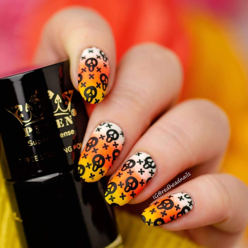 PUEEN stamping polish packaging box is compact for on-the-go nail art.
