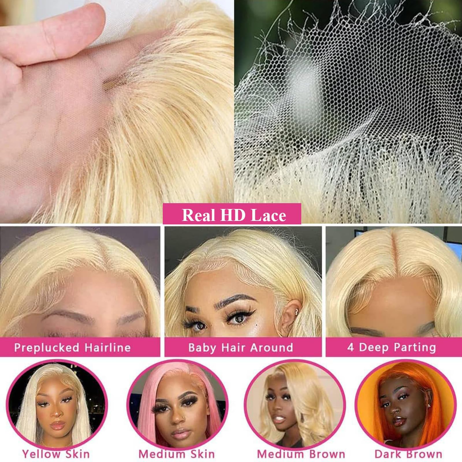 PUHPUH baby hairs create a natural hairline and soft edge detail.