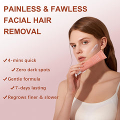 PUILOG face upper lip chin removal demonstrates gentle formula suitable for sensitive skin.