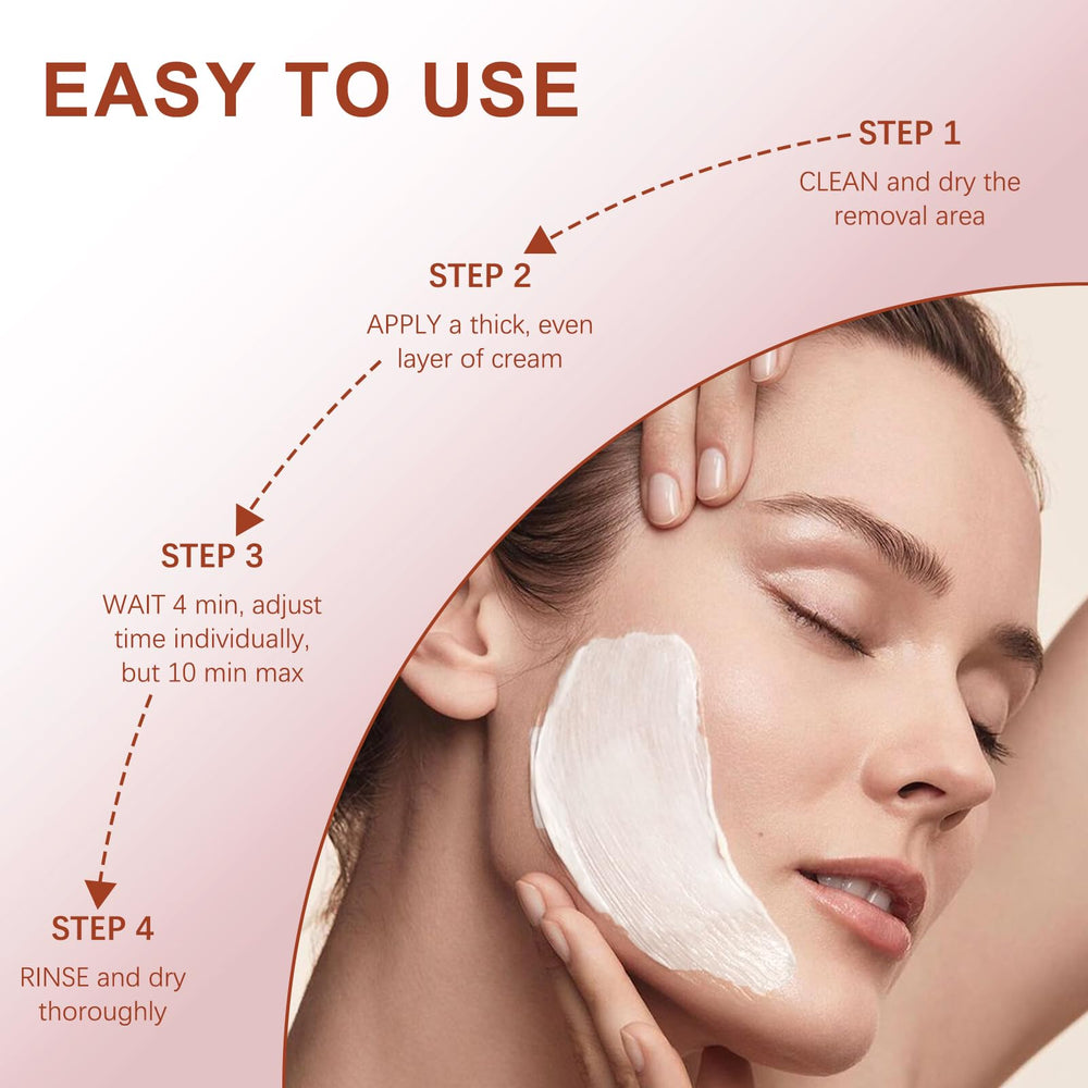 PUILOG ready-for-makeup result indicates skin prepared for makeup after hair removal.
