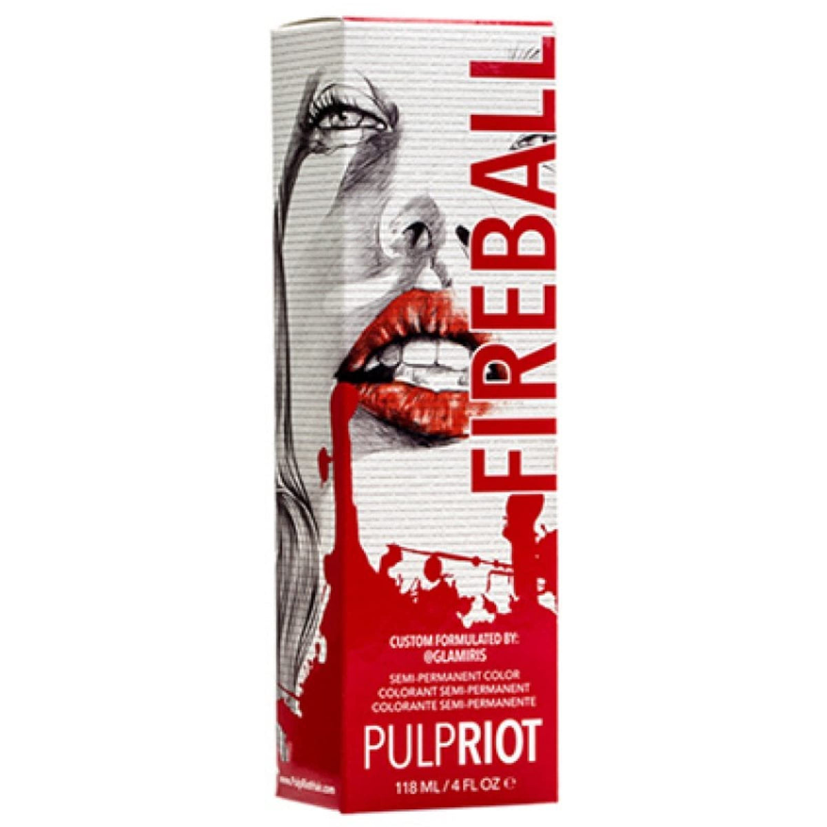 Pulp Riot Fireball 4oz tube direct-dye application for bold color