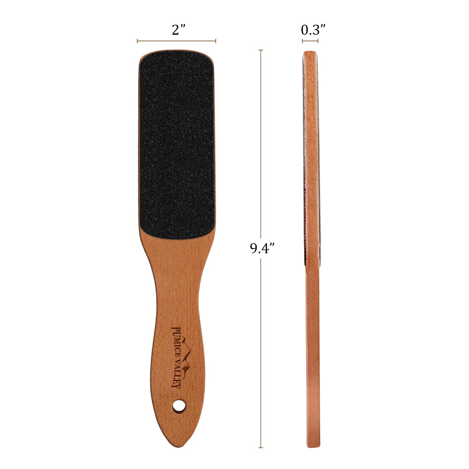 Pumice Valley fine-grit sandpaper for polishing and smoothing feet.