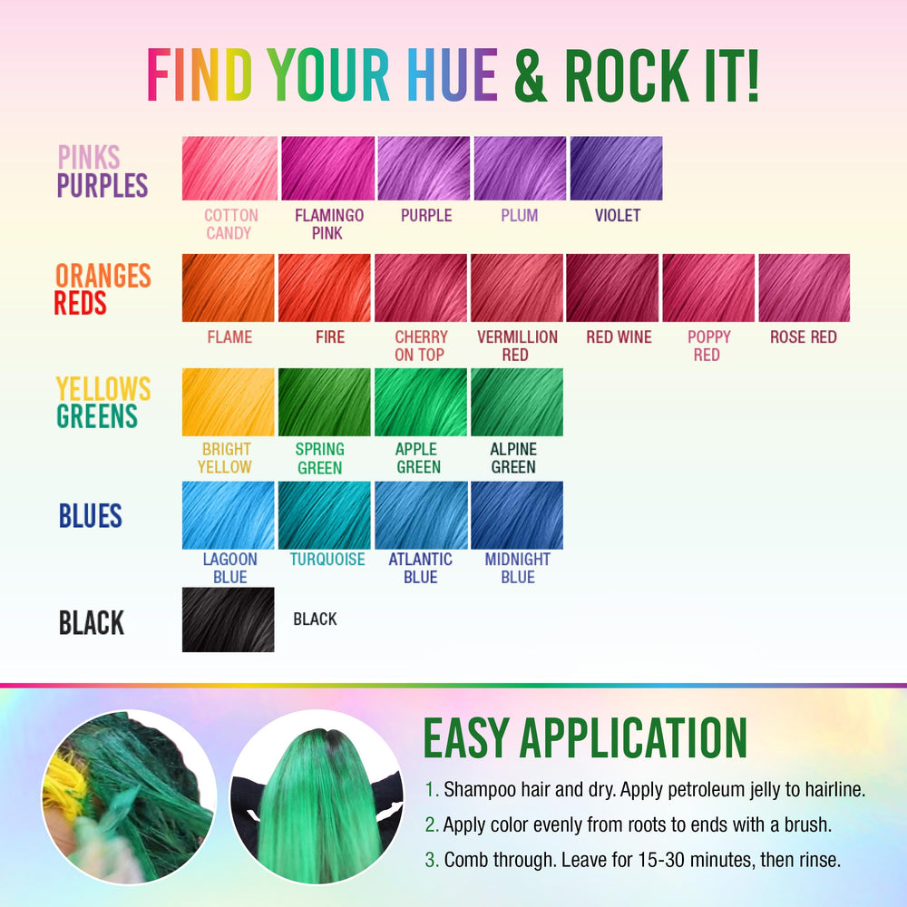 Punky Apple Green brand trusted by pros for vegan, cruelty-free dye.