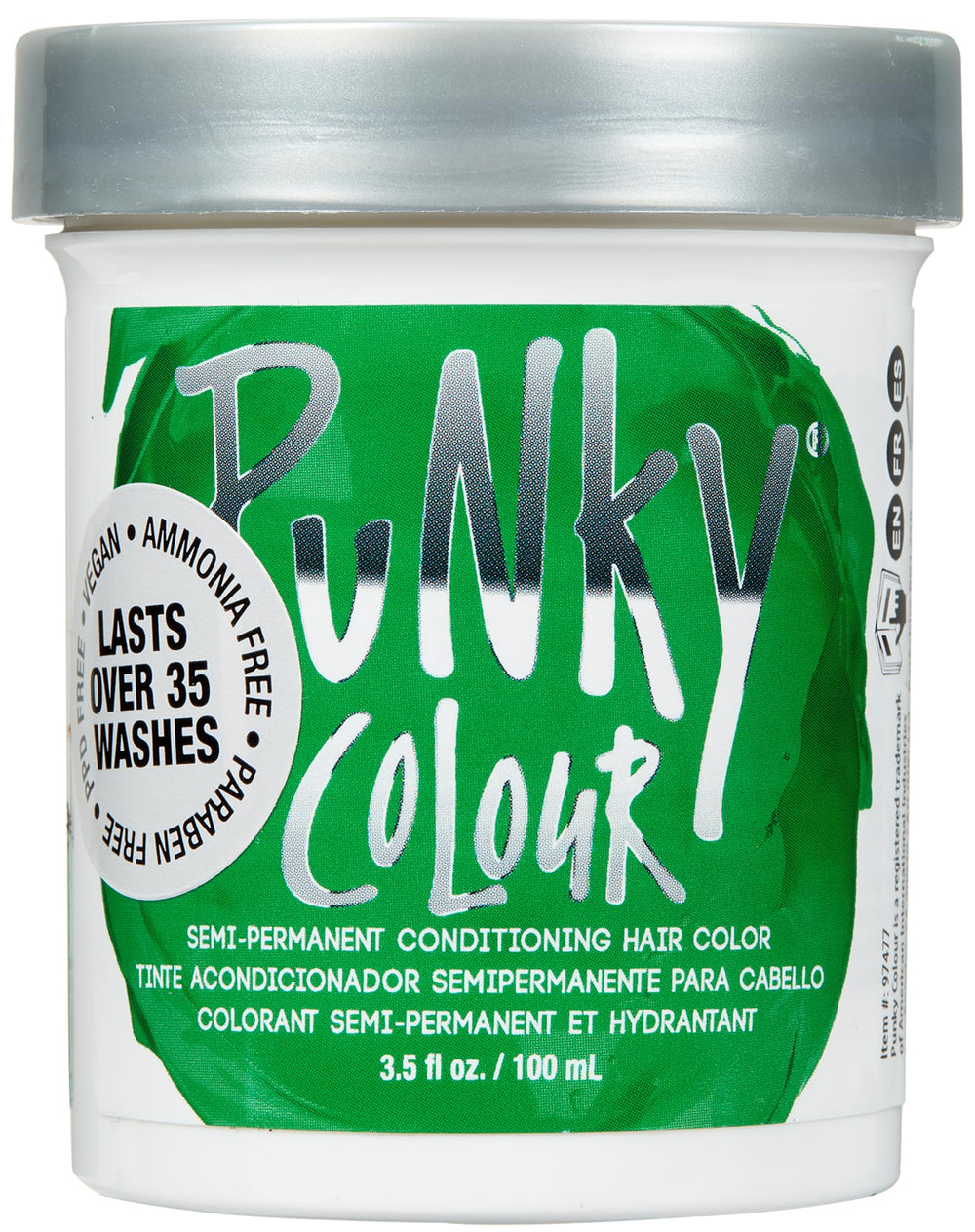 Punky Apple Green color bottle showing vibrant, conditioning shade.