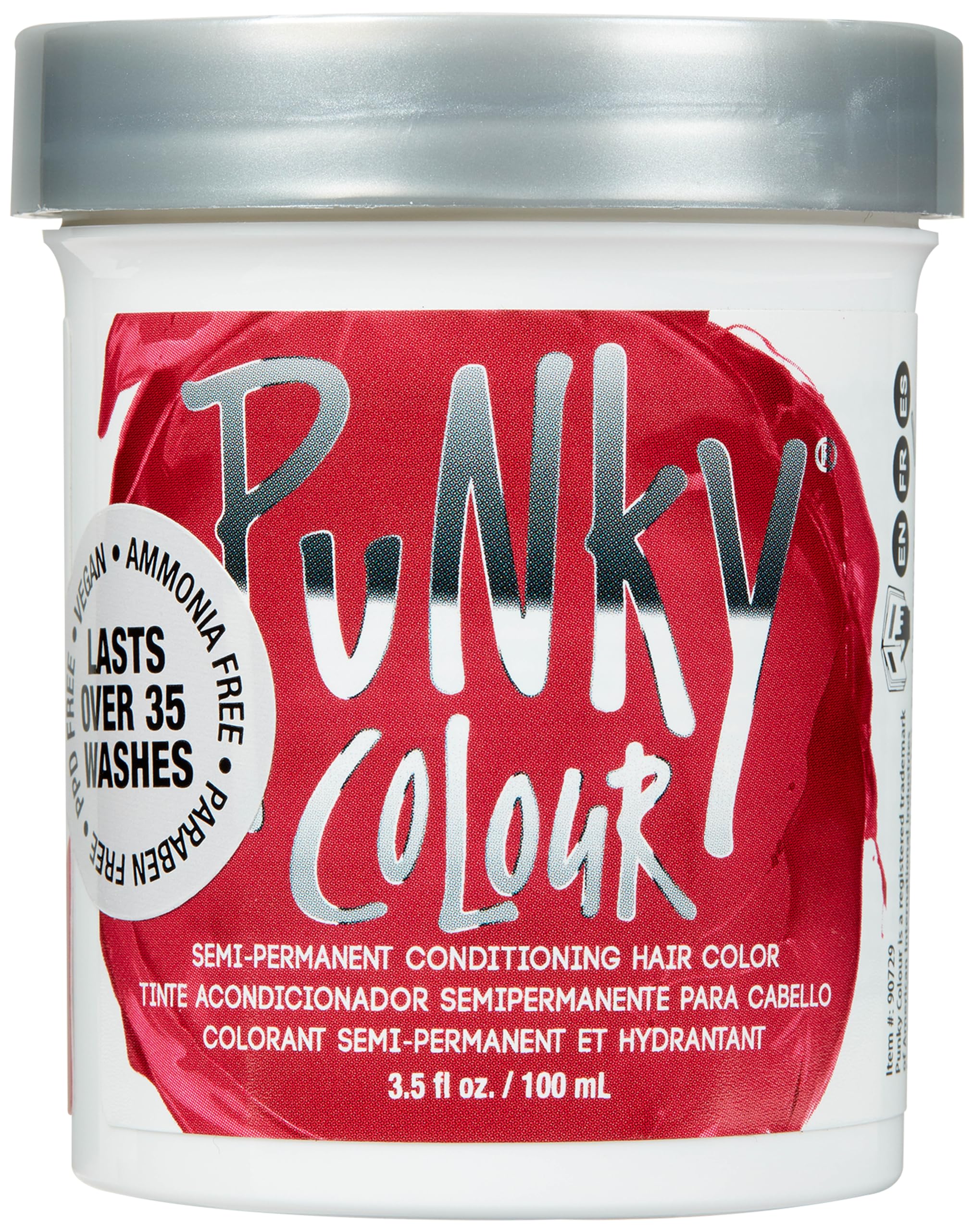 Punky Cherry on Top: botella de tinte semipermanente vegano para realzar tono rojo.
