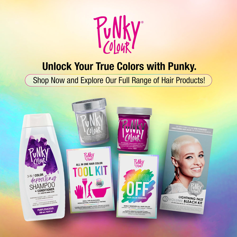 Keratin amino acids quinoa ingredients spotlight in Punky Colour 3-in-1 formula.