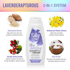 Punky Colour 3-in-1 Lavenderaptorous lather cleanses and refreshes color