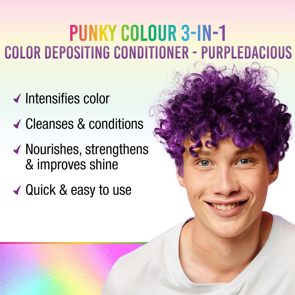 Texture close-up of Punky Colour 3-in-1 conditioner for color refresh.