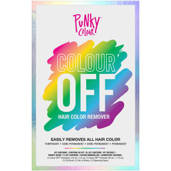 Punky Colour Off kit packaging demonstrates universal color removal for all dye types.