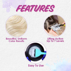 Punky Cream Peróxido 40 Volumen proceso de blanqueo con resultados claros.