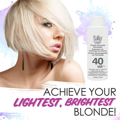 Punky Cream Peróxido 40 Volumen textura cremosa facilita mezcla y aplicación.