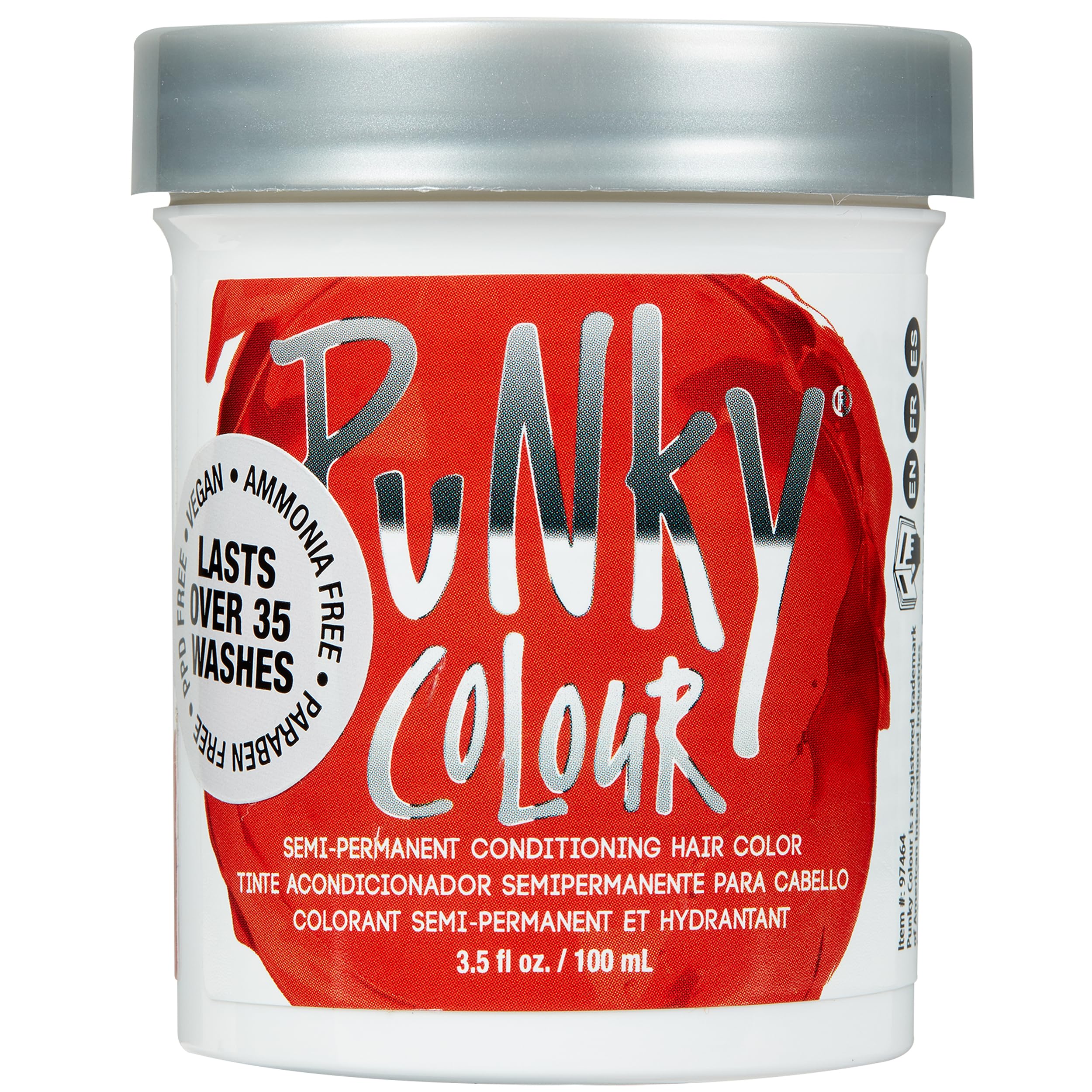 Punky Fire bottle and application ready for bold red color