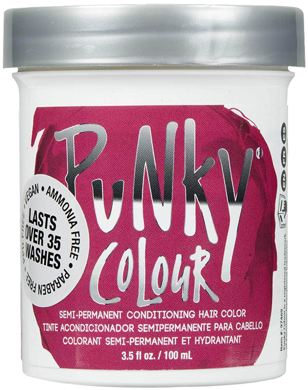 Punky Rose Red semi-permanent color bottle pour delivers bold vibrancy with conditioning shine.