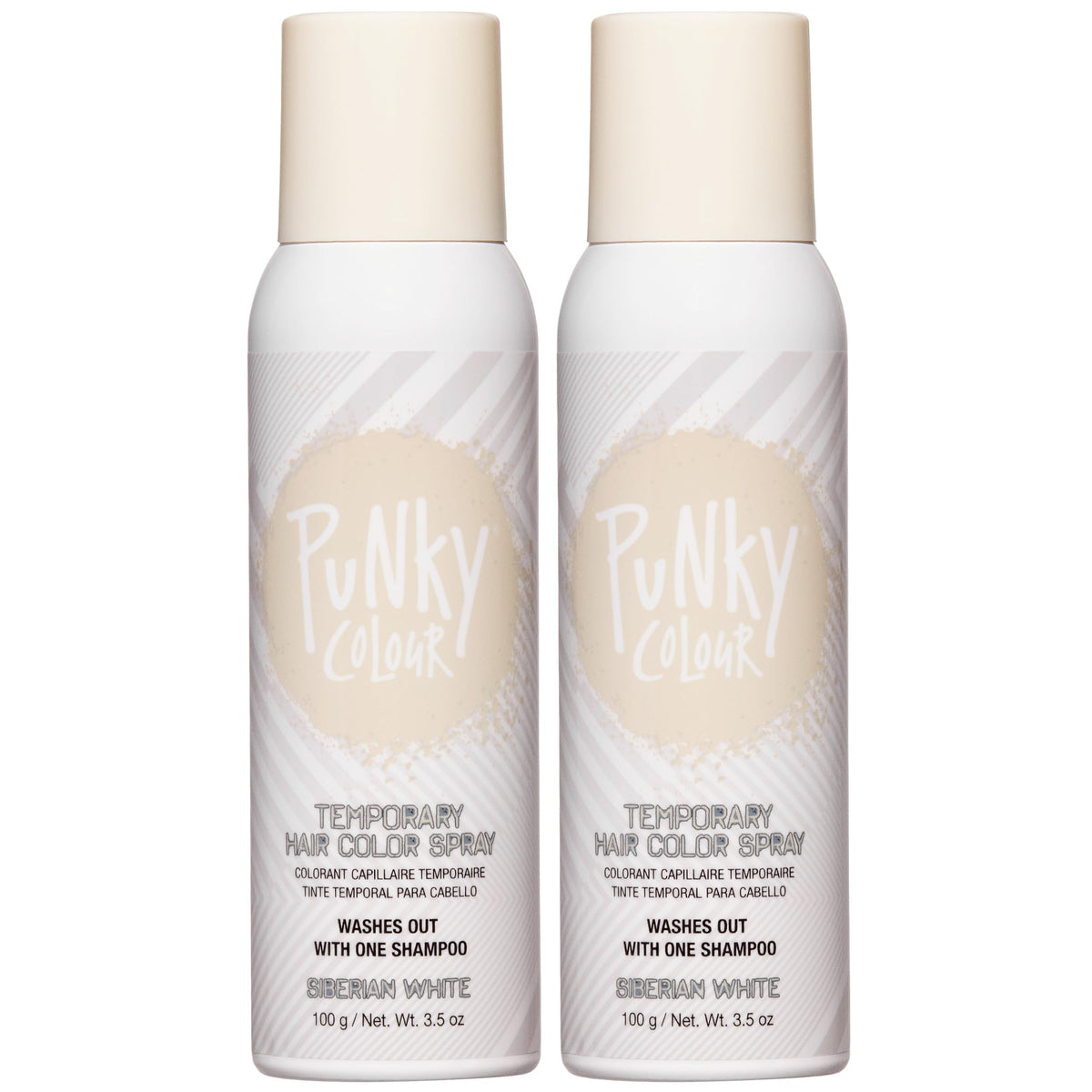 Punky Siberian White spray bottle ready for full-coverage color.