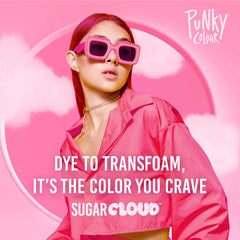 Punky Sugar Cloud CandyFloss raspberry pink swatch inspires bold looks.