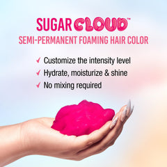 Punky Sugar Cloud CandyFloss foam application shows easy DIY color.