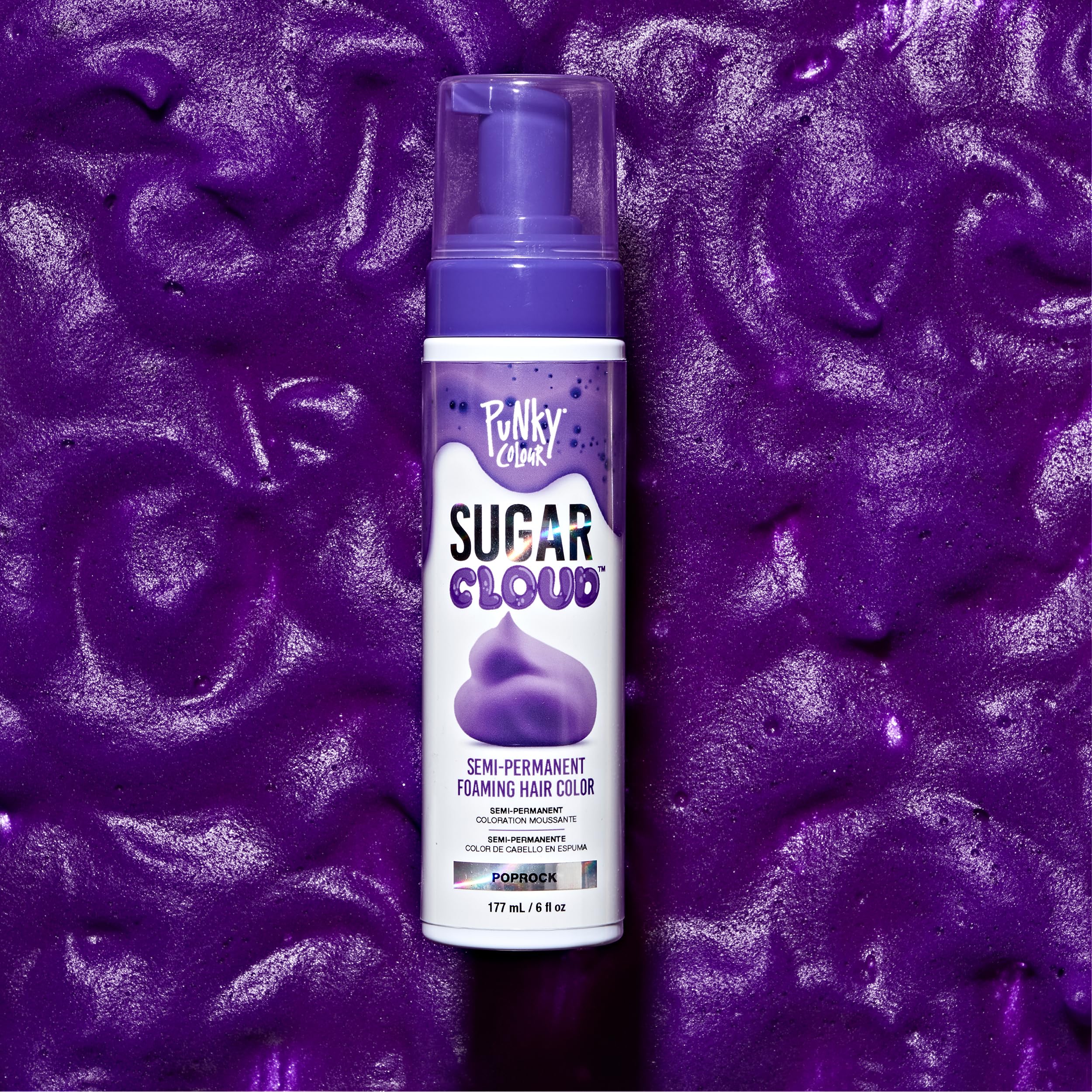 Punky Sugar Cloud tone-on-tone fade demonstrates natural color transition.
