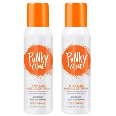 Punky Tiger Orange spray bottle demonstrates quick, vivid color application for instant style updates.