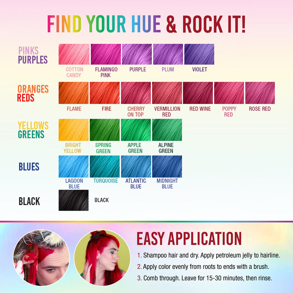 Punky Vermillon Rojo inspira un look audaz y diferente.
