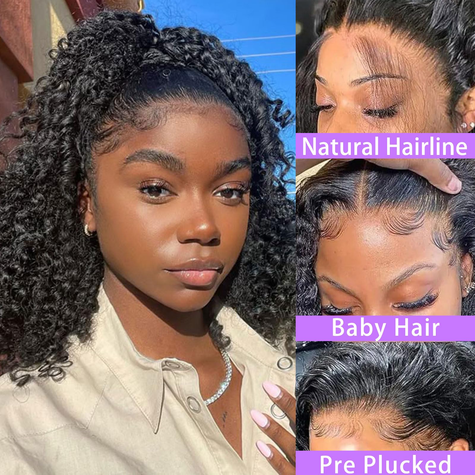 Punmasa 14-Inch bob wig natural hairline close-up for easy daily styling.