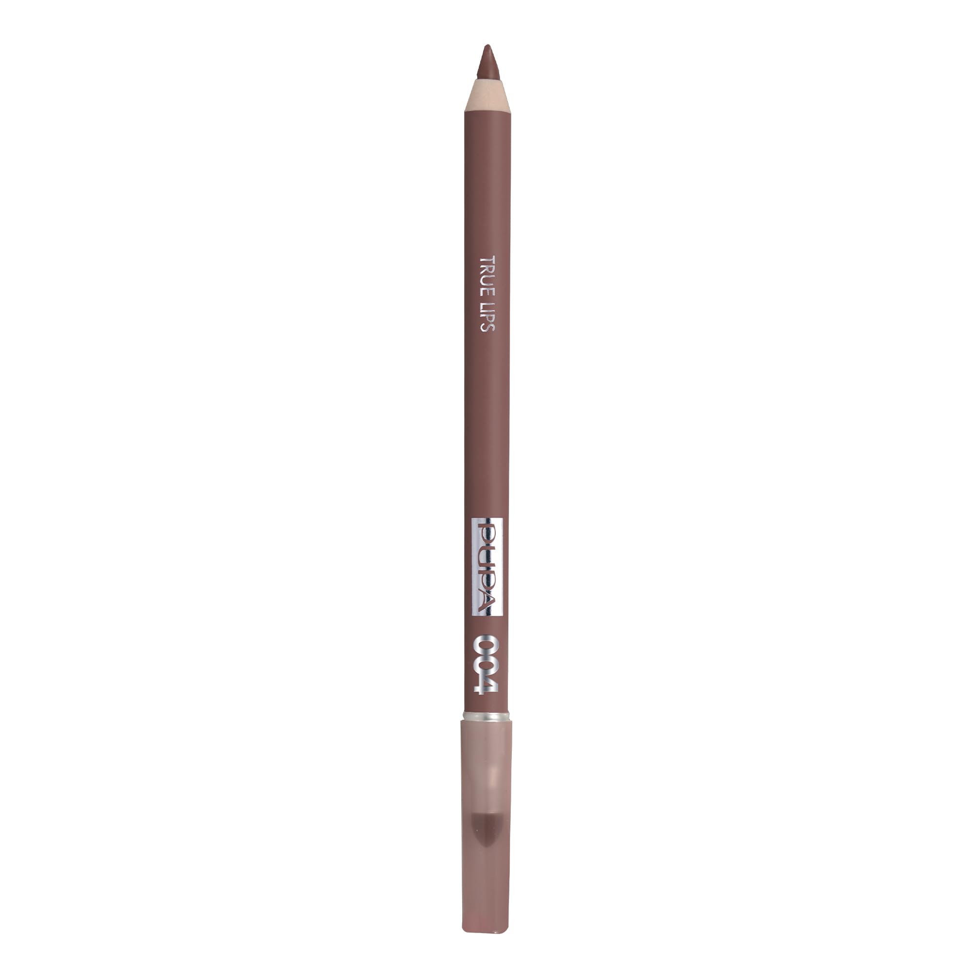 Pupa Milano True Lips lipliner showing brush end for blending and soft edges