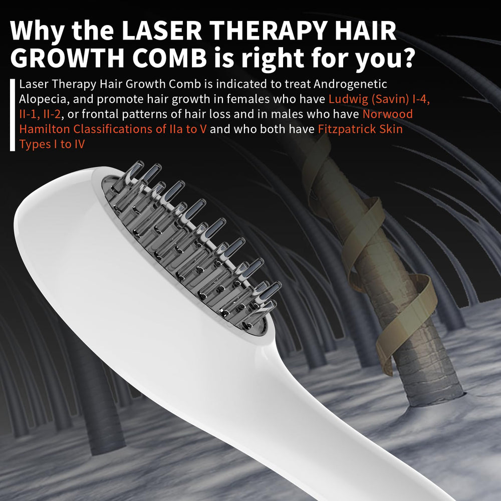 PUPCA Laser Therapy Hair Growth Comb compact gift-ready package appeals to hair care routines