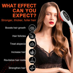 PUPCA Laser Therapy Hair Growth Comb handheld operation highlights easy one-button use