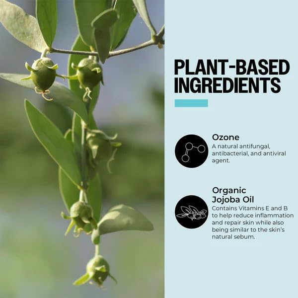 PurO3 application routine image suggests simple daily skincare use for face and body