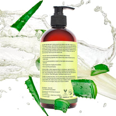 PURA D'OR Aloe Vera Gel on skin delivering deep hydration and non-greasy feel