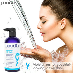 PURA D'OR Awakening Body Wash ingredients tea tree lavender emphasize natural soothing notes